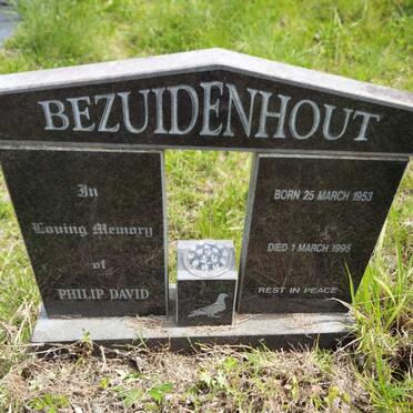 BEZUIDENHOUT Philip David 1953-1995