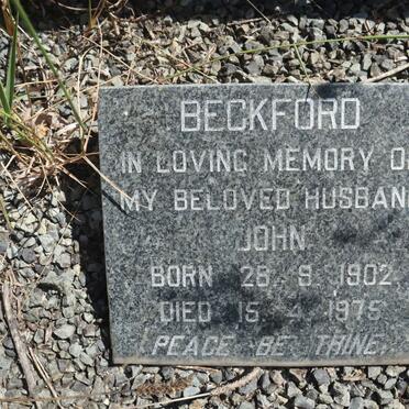 BECKFORD John 1902-1975
