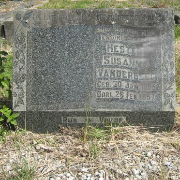 BERG Hester Susanna, van der  1895-1957