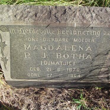 BOTHA Magdalena P.J. 1876-1964