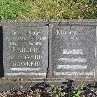 BOWKER Harold Hereward 1911-1975 &amp; Doris 1913-1988