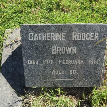 BROWN Catherine Rodger -1953