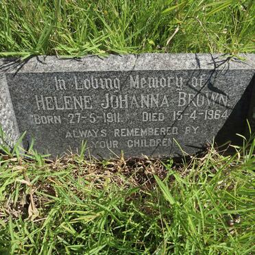 BROWN Helene Johanna 1911-1964