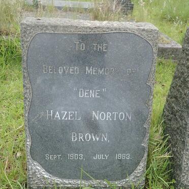 BROWN Hazel Norton 1903-1963