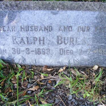 BURLS Ralph 1883-1962 &amp; Mathilda 1887-1964