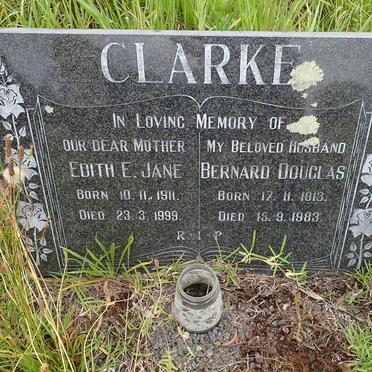 CLARKE Bernard Douglas 1913-1983 &amp; Edith E. Jane 1911-1999