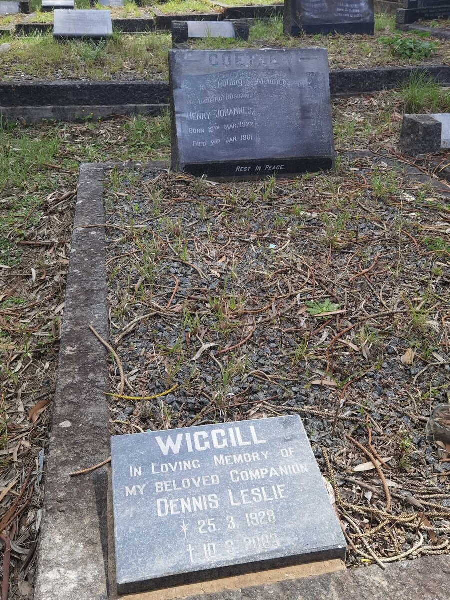 COETZEE Henry Johannes 1922-1961 :: WIGGILL Dennis Leslie 1928-2003