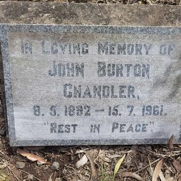 CHANDLER John Burton 1892-1961