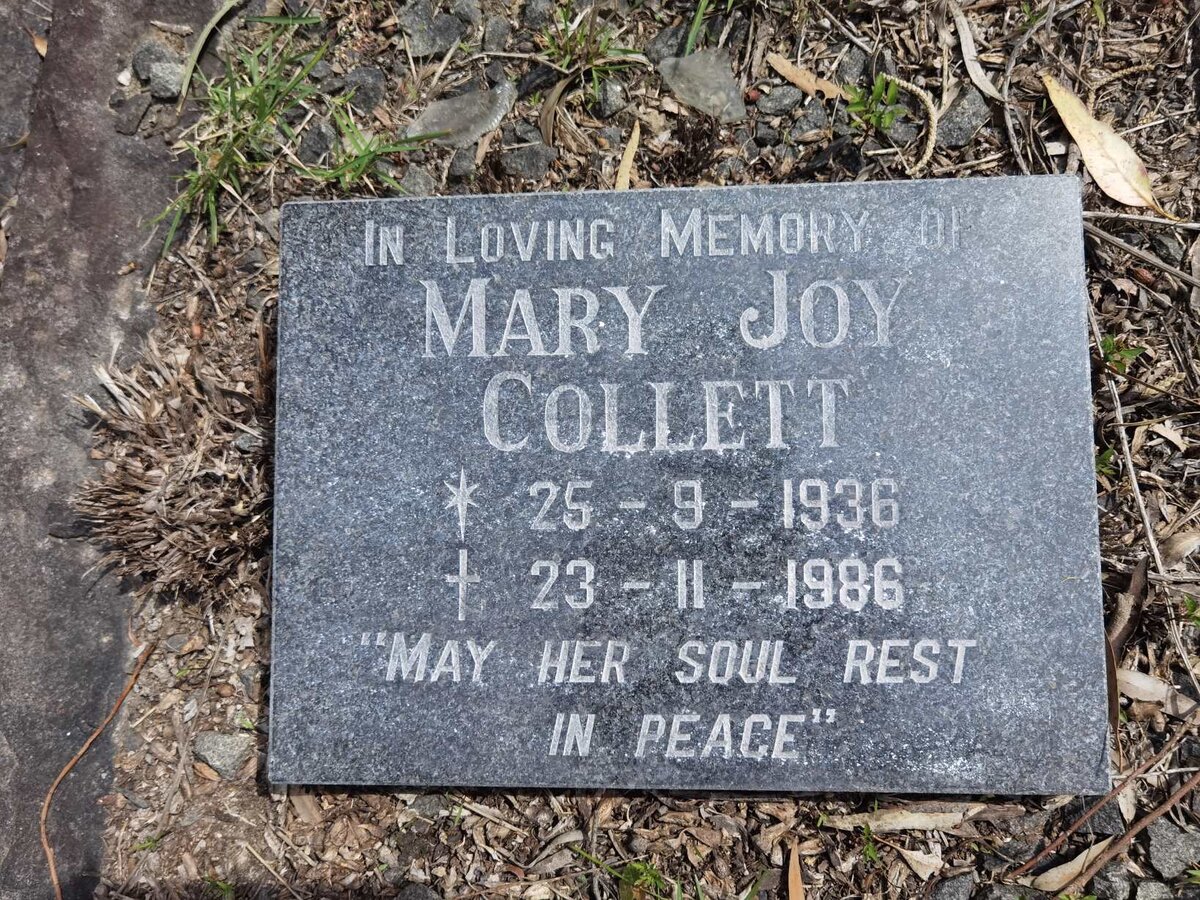COLLETT Mary Joy 1936-1986