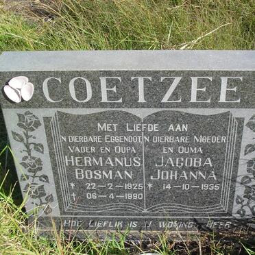 COETZEE Hermanus Bosman 1925-1990 &amp; Jacoba Johanna 1935-