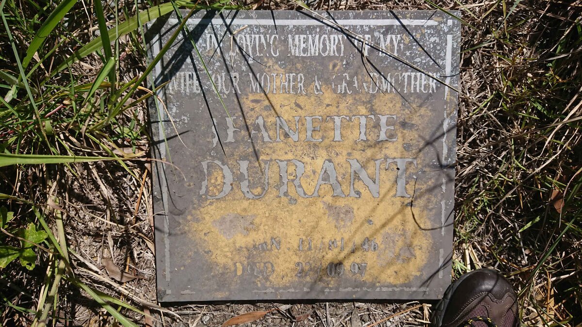 DURANT Jeanette 1946-1997