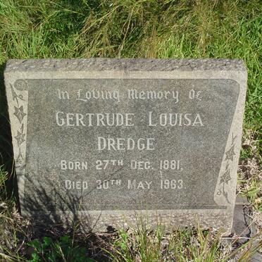 DREDGE Gertrude Louisa 1881-1963