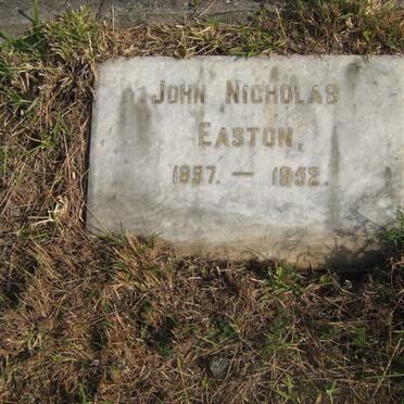 EASTON John Nicholas 1897-1952