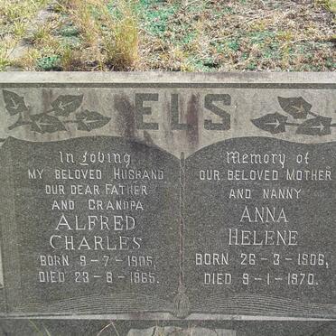 ELS Alfred Charles 1905-1965 &amp; Anna Helene 1906-1970
