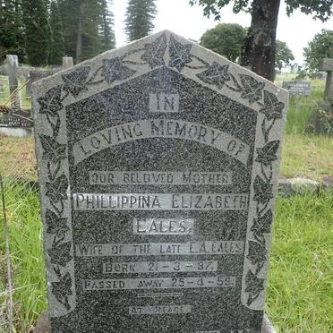 EALES Phillippina Elizabeth 1887-1959