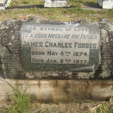 FORBES James Charles 1874-1927