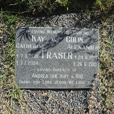 FRASER Colin Alexander 1929-2019 &amp; Kay Catherine 1930-2004