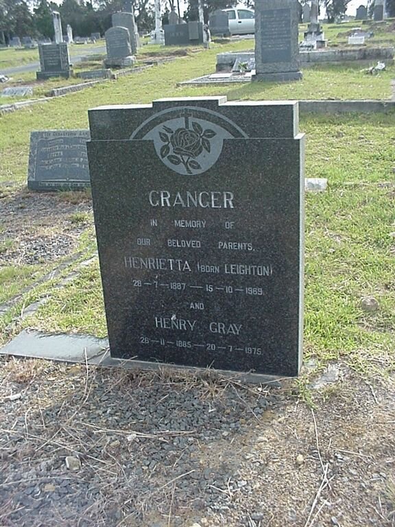 GRANGER  Henry Gray 1885-1975 &amp; Henrietta LEIGHTON 1887-1969