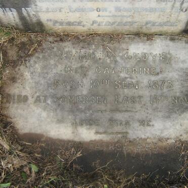 GEDYE Wyndom born CATHERINE 1873-1939