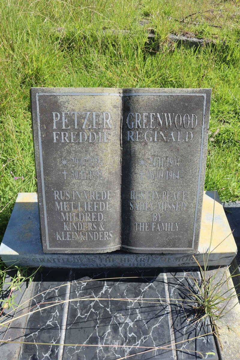 GREENWOOD Reginald 1904-1964 :: PETZER Freddie 1934-1992
