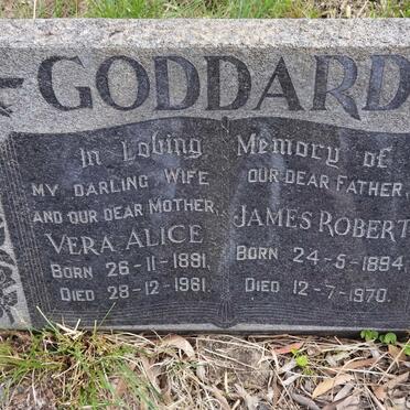 GODDARD James Robert 1894-1970 & Vera Alice 1891-1961