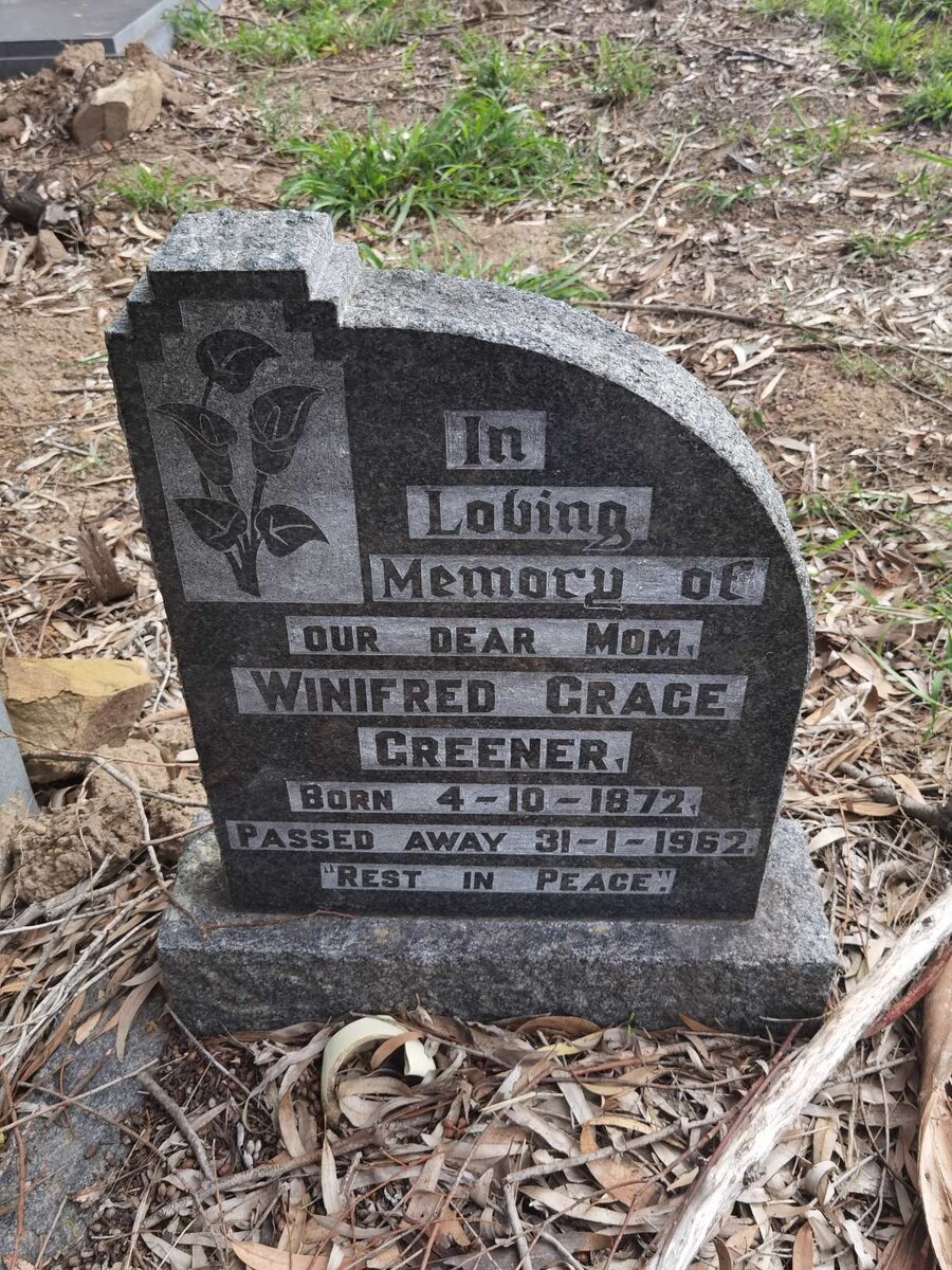 GREENER Winifred Grace 1872-1962