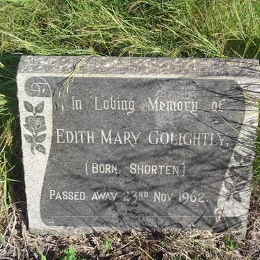 GOLIGHTLY Edith Mary nee SHORTEN -1962