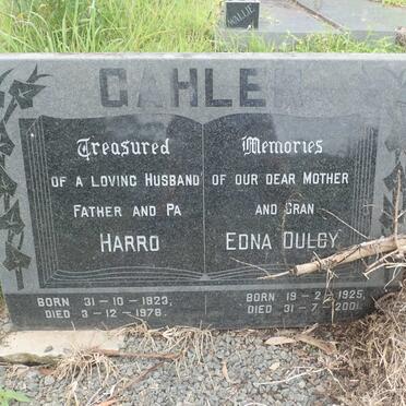 GAHLER Harro 1923-1978 &amp; Edna Dulcy 1925-2001