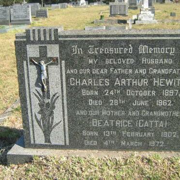 HEWITT Charles Arthur 1897-1962 &amp; Beatrice 1902-1972