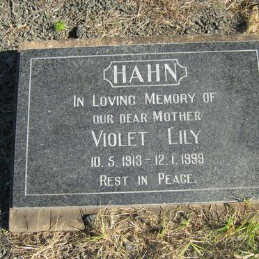 HAHN Violet Lily 1913-1999