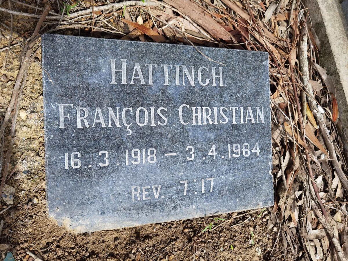 HATTINGH Francois Christian 1918-1984