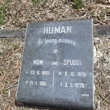 HUMAN Spuddy 1895-1970 & Mom 1895-1961