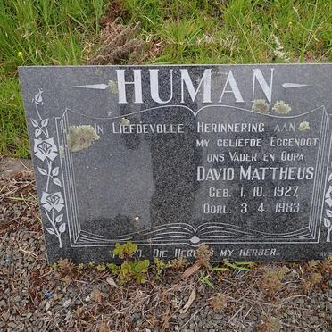 HUMAN David Mattheus 1927-1983