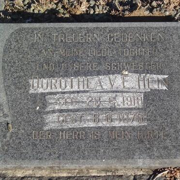 HEIN Dorothea V.E. 1918-1979