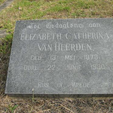 HEERDEN Elizabeth Catherina, van 1878-1930