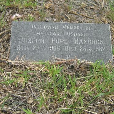 HANCOCK Joseph Pope 1906-1982