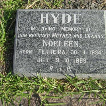 HYDE Noeleen nee FERREIRA 1934-1989