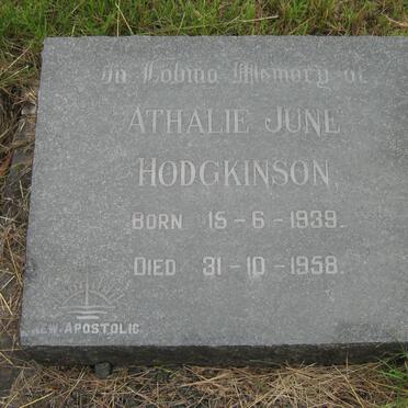 HODGKINSON Athalie June 1939-1958