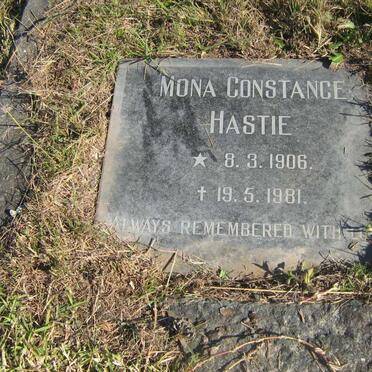 HASTIE Mona Constance 1906-1981
