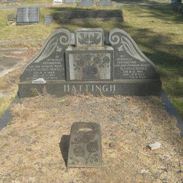 HATTINGH Joseph Jacobus Hercules 1866-1947 &amp; Susanna Sophia 1861-1940