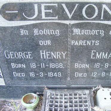 JEVON George Henry 1868-1949 &amp; Emma 1872-1967