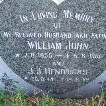JOHN William 1955-1981 :: HENDRICKS J.J. 1944-1989