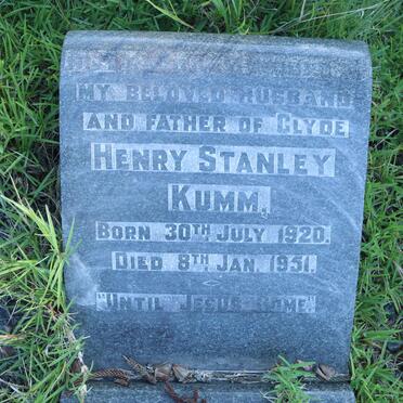 KUMM Henry Stanley 1920-1951