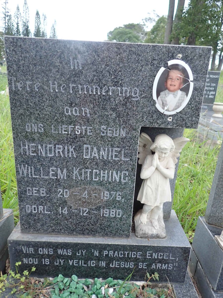 KITCHING Hendrik Daniel Willem 1976-1980