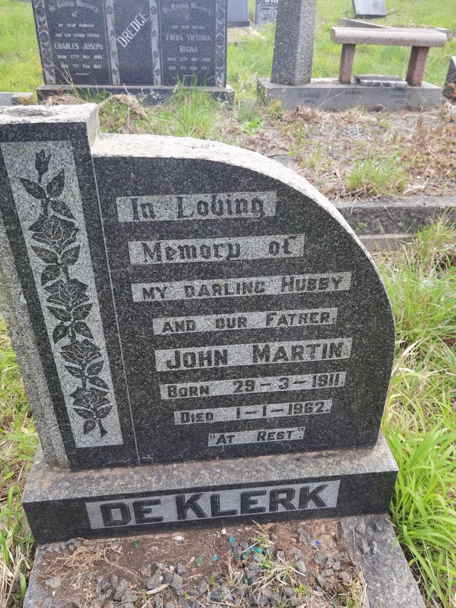 KLERK John Martin, de 1911-1962