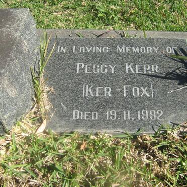 KERR Peggy nee KER-FOX -1992