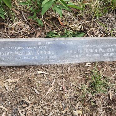 KRINGEL Emil Friedrich Wilhelm -1985 & Dorothy Matilda -1961