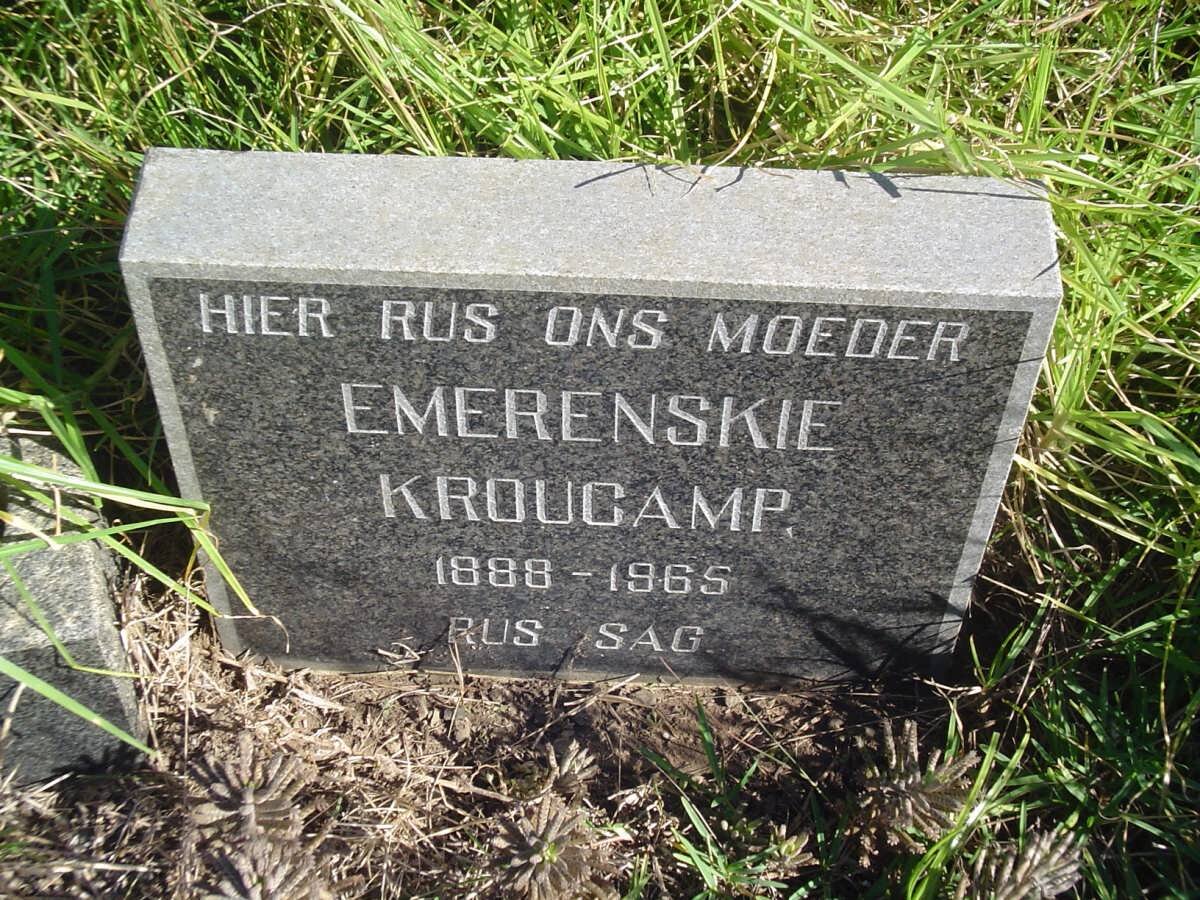 KROUCAMP Emerenskie 1888-1965