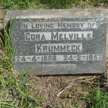 KRUMMECK Cora Melville 1888-1957