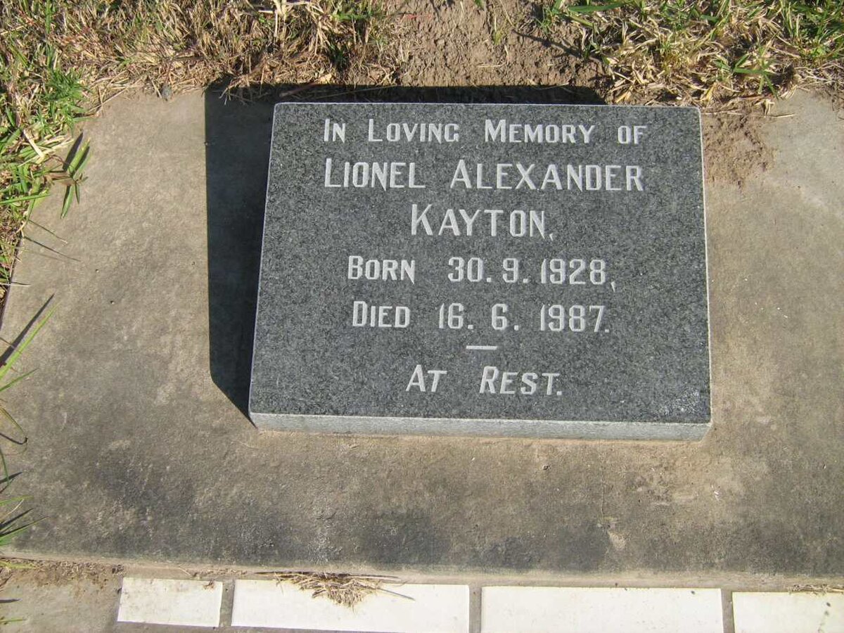 KAYTON Lionel Alexander 1928-1987